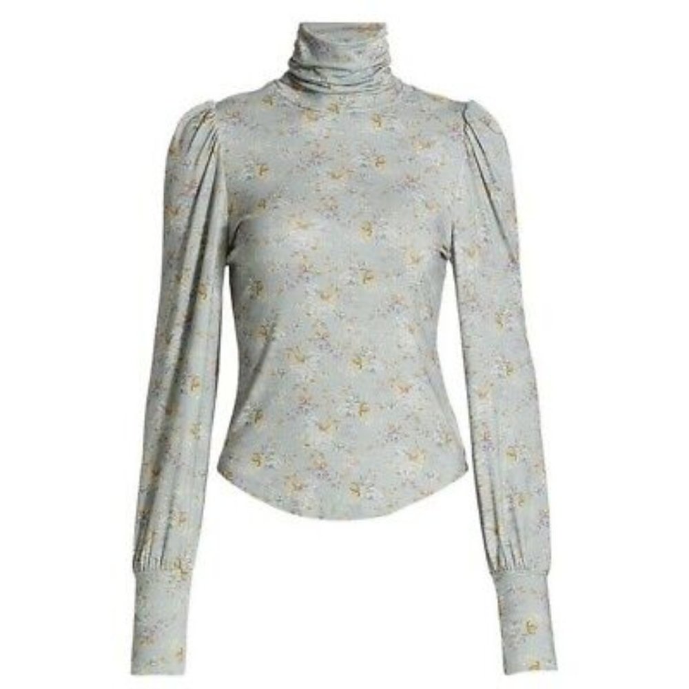 Love Shack Fancy Vienna Floral Top Size XS